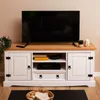 Lowboard TEQUILA 140 cm, Weiß/Braun - TV Schrank aus Kiefer Produktbild-Vorschau 2
