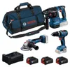 KIT COMBO 3 UTENSILI: GSB 18V-65 + 18V-22 + GWS 18V-11 + Anteprima dell’immagine prodotto 1
