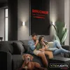 LED nástenné svietidlo Lepiaca lampa Bez vŕtania Náhľad obrázku produktu 12