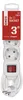 Steckdosenleiste 3 m / 3 Steckdosen / Schalter / weiß / PVC / 1,5 mm2 Produktbild-Vorschau