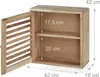 Elégante armoire murale en noyer LAMELÉ avec fermeture Voir les images du produit 4