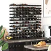 vidaXL Weinregal für 120 Flaschen Schwarz Massivholz Kiefer Produktbild-Vorschau 3