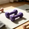 Relaxdays, set di 2 manubri, ghisa, 1 kg, rivestiti, Anteprima dell’immagine prodotto 2