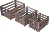 Three wooden crates of varying sizes are arranged diagonally on a white background. Náhled obrázku produktu