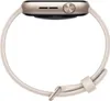 A side view of a gold HONOR Watch 5 with a beige band, isolated on a white background. Podgląd zdjęcia produktu