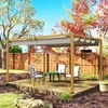 Outsunny Pergola aluminium pergola jardin extérieur 4 x 3 m Voir les images du produit 5
