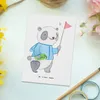 Mr. & Mrs. Panda Postkarte Reiseleiter Herz - Weiß - Produktbild-Vorschau 2