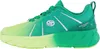 A side view of a green and yellow sneaker. Produktbild-Vorschau