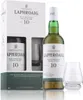 A gift set of Laphroaig 10 Year Old Islay Single Malt Scotch Whisky with a branded glass. Produktbild-Vorschau