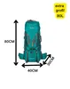 MAITY 80L gro?er Trekkingrucksack Grš¹n Produktbild-Vorschau 12