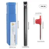 A product shot of a metalworking tool set with dimensions and weight indicated. Produktbild-Vorschau