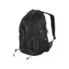 A black backpack is shown against a white background. Podgląd zdjęcia produktu