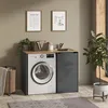 Waschmaschinenschrank Vicco Viktor Anthrazit/Goldkraft Produktbild-Vorschau 3