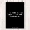 Mr. & Mrs. Panda Bild Ich habe keine Zeit.... DIN A3 - Produktbild-Vorschau 2