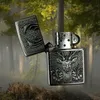 Zippo Feuerzeug Deer Emblem - Satin Finish Chrom, silber, Produktbild-Vorschau 2