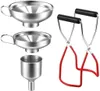 Edelstahl-Trichter-Set, 4-teiliges Produktbild-Vorschau 1