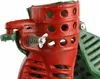 A close-up view of a red and green mechanical corn stripper. Náhled obrázku produktu