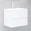 vidaXL Vanity Unit White 60x38,5x45 cm Drevo Materiál Náhľad obrázku produktu 2