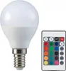 A white LED light bulb and a remote control are shown against a white background. Anteprima dell’immagine prodotto
