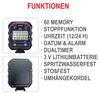 Schütt Stoppuhr PC-90 | Dreizeiliges Display | 60 Memory | Produktbild-Vorschau 3