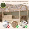 Crazy Pine Letto a Casetta con Cassetto 140x200 cm – Letto Anteprima dell’immagine prodotto 6