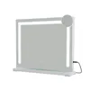 A white makeup mirror with LED lighting and a stand, shown against a white background. Anteprima dell’immagine prodotto