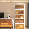 Faltbarer Aufbewahrungsschrank 50 x 31,5 x 138 cm, 5 Ebenen Produktbild-Vorschau 7