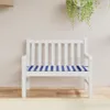 vidaXL Gartenbank-Auflage Blau&Weiß Gestreift 120x50x3 Produktbild-Vorschau 2