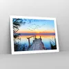 Poster - Poster ohne Rahmen - Brücke See - 70x50 cm - Wand Produktbild-Vorschau 7