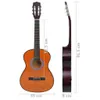 vidaXL set di 8 pezzi di chitarra classica per principianti Anteprima dell’immagine prodotto 15