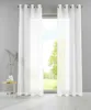 Ösengardinen 2er Set Weiß Transparent 225x140 cm Basel Produktbild-Vorschau 1