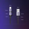 UGREEN USB-A to Micro USB + USB Type-C Cable 1m Black Anteprima dell’immagine prodotto 14