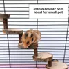 Hamster-Kletterspielzeug, Natürliches Holztreppen- Und Produktbild-Vorschau 3