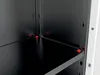 Armario de resina con cerradura, de 2 puertas y 3 estantes Vista previa de la imagen del producto 6