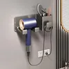 Haartrocknerhalter Föhnhalter Wand Ohne Bohren Grau, Föhn Produktbild-Vorschau 8