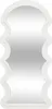 A full-length mirror with a white, wavy frame. Náhľad obrázku produktu