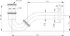 TRINNITY Bidet-Röhrensiphon RSB – 1 1/4 Zoll, verchromtes Produktbild-Vorschau 2