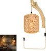 Handgefertigte Bambus Wandleuchte Retro - LED-kompatibel, Produktbild-Vorschau 3