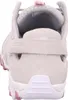 The back view of a beige sandal with pink accents. Produktbild-Vorschau
