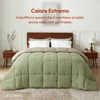 CASABEL Piumino Molto Caldo 2 Piazze, 240x260cm, Verde Anteprima dell’immagine prodotto 4