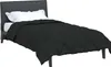 vidaXL Ganzjahresbettdecke Schwarz 135 x 200 cm Mikrofaser Produktbild-Vorschau 3