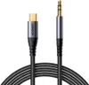 A product shot of a USB-C to 3.5mm AUX cable on a white background. Anteprima dell’immagine prodotto