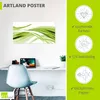 ARTland Poster Schöne grüne Welle - Abstrakt Größe: 60x30 Produktbild-Vorschau 3
