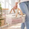 Relaxdays Draadmand met handvat, vierkant, opbergmand van Productafbeelding-voorbeeld 3