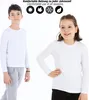 3er Pack Weiss Jungen Mädchen Langarmshirts Unterhemden Produktbild-Vorschau 6