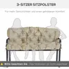 Outsunny 3 Sitzer Bankauflage 150x98x8 cm Bankkissen mit Produktbild-Vorschau 7