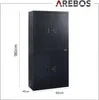 AREBOS Aktenschrank 180x40x90 cm Büroschrank Lagerschrank Produktbild-Vorschau 9