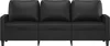 vidaXL 3-Sitzer-Sofa Schwarz 180 cm Kunstleder Produktbild-Vorschau 3