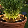 LED Solar Blumentopf Beleuchtung warm weiß - 4er Set - Deko Produktbild-Vorschau 1
