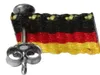 Fan Ohrstecker Fußball mit Deutschlandfahne 925 Sterling Produktbild-Vorschau 3